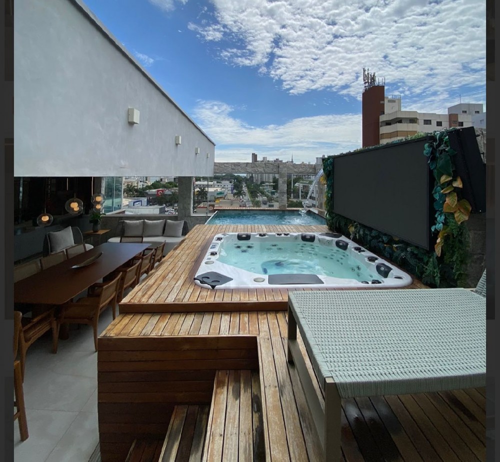 Cobertura decorada no Setor Bueno